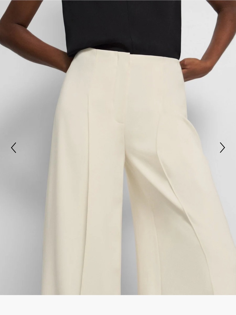 Theory Wide-Leg Pants in Admiral Crepe